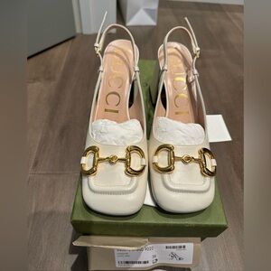 Gucci horsebit slingback pumps size 36
